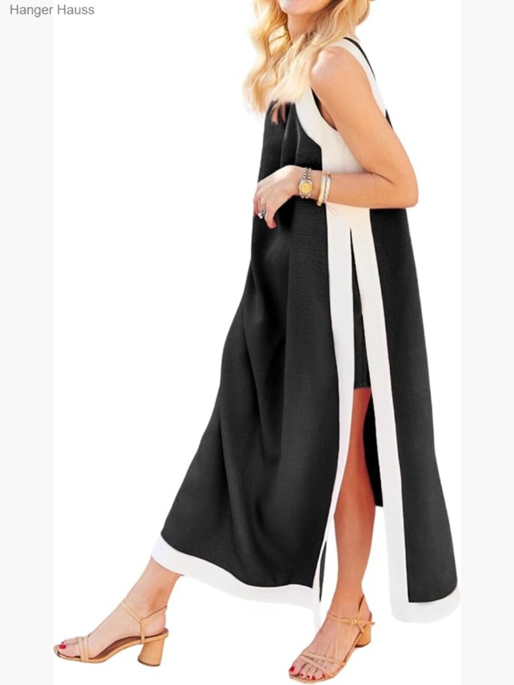 2 Piece Maxi Dress Set with Shorts and Pockets Boho Summer Outfit